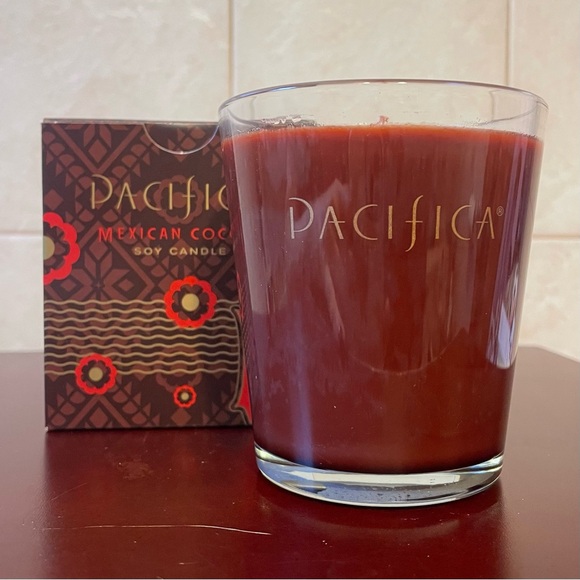 NIB PACIFICA “MEXICAN COCOA” 10.5 OZ. SCENTED SOY WAX CANDLE Chocolate Cinnamon - Picture 2 of 11